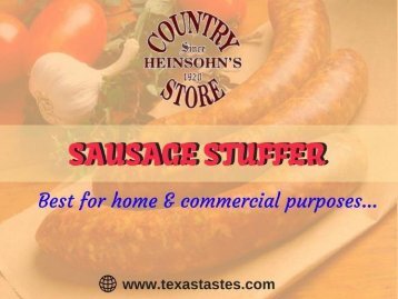 Quality Sausage in best price-Heinsohn's Country Store, TX, USA 