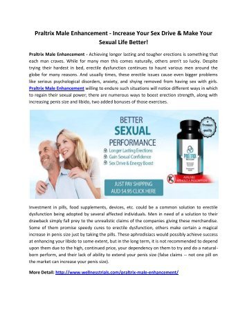 Praltrix Male Enhancement - Boost Your Performance Naturally!