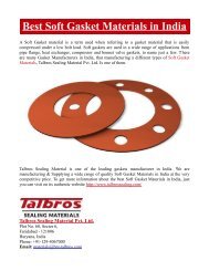 Best Soft Gasket Materials in India