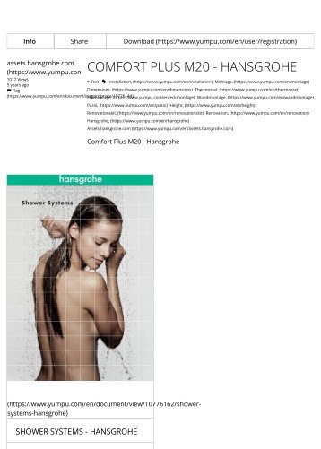 Comfort Plus M20 - Hansgrohe