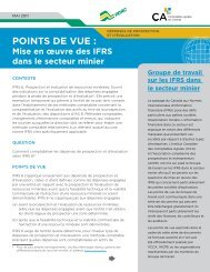 POINTS DE VUE : Mise en œuvre des IFRS dans le ... - iCCA.ca