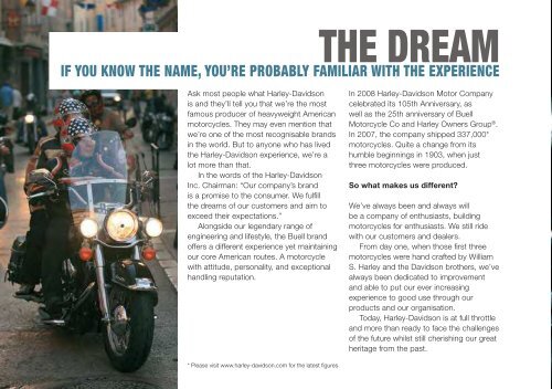 HARLEy-DAviDSON & BUELL DEALER PROSPECT HANDBOOK