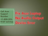 Fix Acer Laptop No Audio Output Device Error