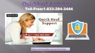 1-833-284-3444 Quick Heal Antivirus Customer Support Number- For Tech Help