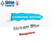 Shriram Blue Stylish Flat Bangalore
