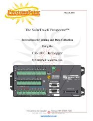 The SolarTrak® Prospector™ CR-1000 Datalogger