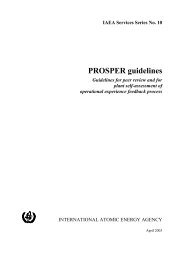 PROSPER guidelines - Nuclear Safety and Security - IAEA