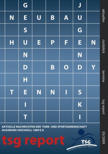 tsg report - TSG Augsburg-Hochzoll 1889 eV