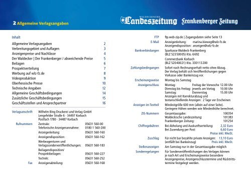 Mediadaten 2012 - Die-Zeitungen.de