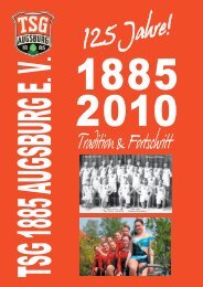 TSG Augsburg Jubiläumszeitung (12 MB) - TSG 1885 Augsburg