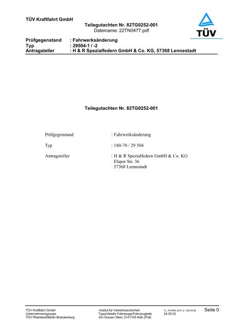 H R Gutachten