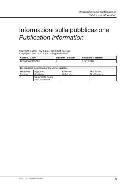 Publication information - HSD