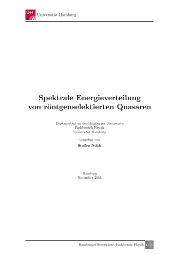 Spektrale Energieverteilung von röntgenselektierten Quasaren