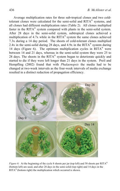 Liquid Culture Systems for in vitro Plant Propagation