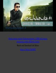 Full Hindi Watch Vishwaroopam 2 Full Movie Isaimini Tamilyogi