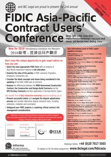 FIDIC Asia-Pacific Contract Users