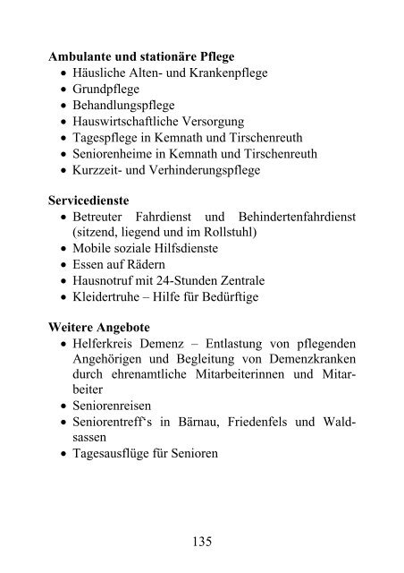 Seniorenwegweiser - Landkreis Tirschenreuth