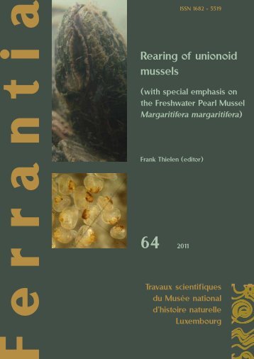 Rearing of unionoid mussels - Musée national d'histoire naturelle