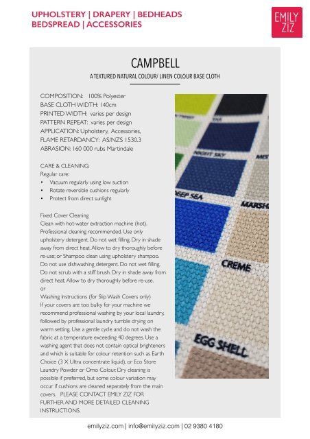 Emily Ziz Fabric Substrates