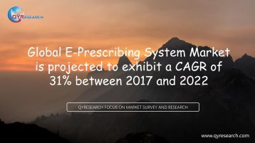 Global E-Prescribing System Market is projected to exhibit a CAGR of 31