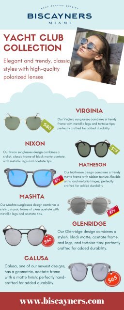 Lightweight and Stylish Matheson Sunglasses