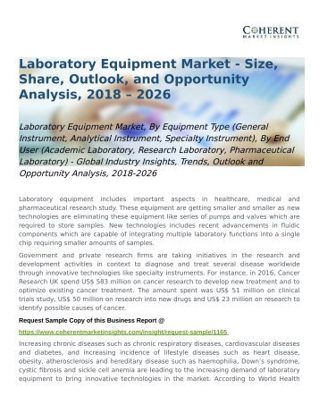 Laboratory Equipment Market - Opportunity Analysis, 2018-2026