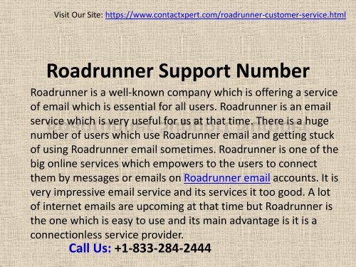 Solve Glitch Here Dial 1-(833)-284-2444 Roadrunner Support Number