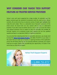 Yahoo Tech Support team assist to fix Problem