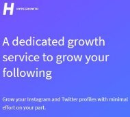 Hypegrowth Grow Real Twitter Followers  Twitter growth service