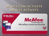 Mcafee.com/activate