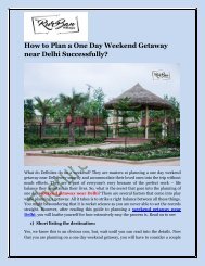 How to Plan a One Day Weekend Getaway near Delhi Successfully.docx