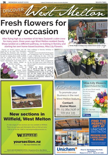 Selwyn Times: August 08, 2018