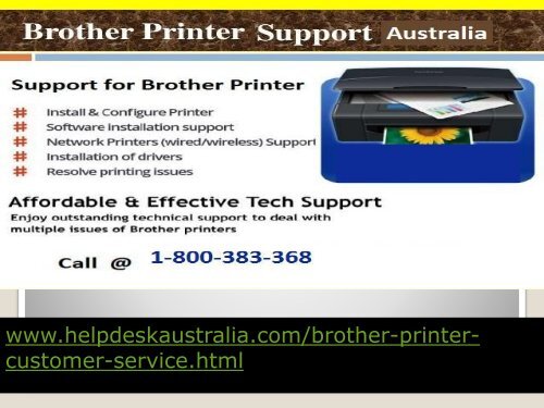 How to Resolve Driver installation issue Brother Printer Customer Service  Australia ?