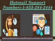 Resolve All Query Contact 1-(833)-284-2444 Hotmail Support Number