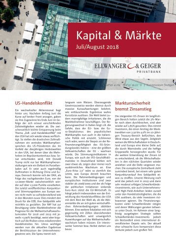 Kapita & Märkte: Ausgabe Juli/August 2018