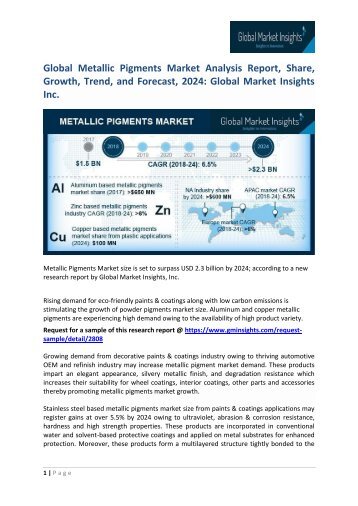 PDF Metallic Pigments Market