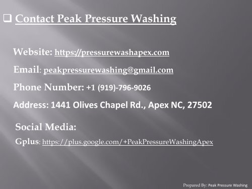 Steps of Deck Cleaning in Raleigh NC by Peak Pressure Washing