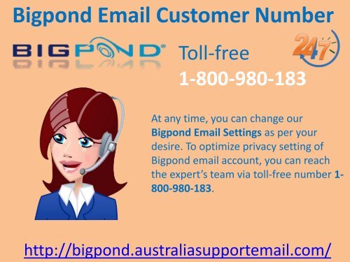 Expert Number|1-800-980-183 Bigpond Email Customer Number