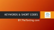 Keywords & Short Codes