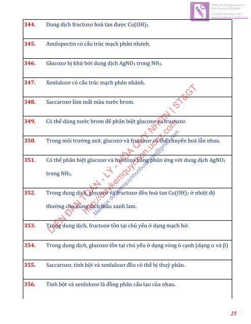 CÂU HỎI MỆNH ĐỀ ĐÚNG SAI ÔN LÝ THUYẾT HÓA THPT