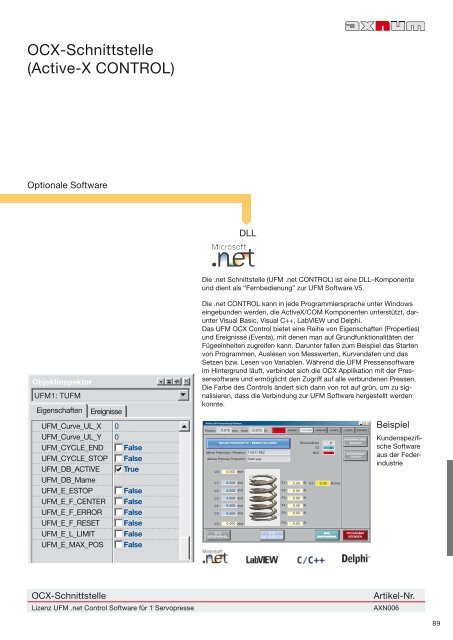 NC-Servopressen Handbuch