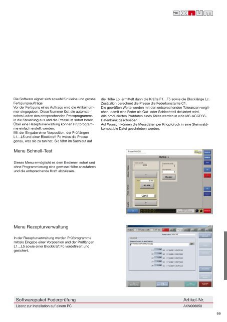 NC-Servopressen Handbuch