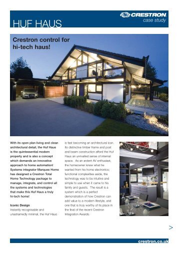 case study - HUF HAUS