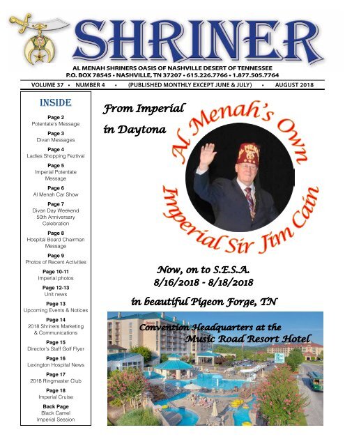 SHRINER AUGUST 2018