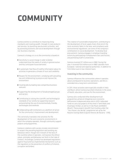 Summary Annual Report 2011 - Gamesa