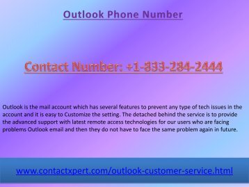 Dial 1-(833)-284-2444 Outlook Phone Number How To Reset Your Password