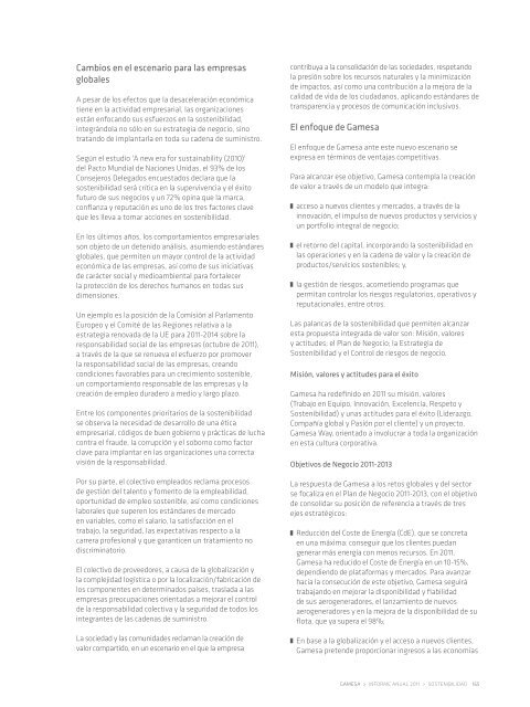 Resumen Informe Anual 2011 - Gamesa