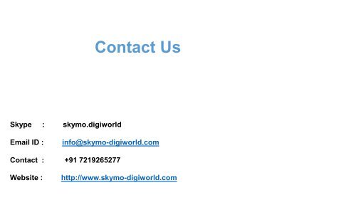 Digital Marketing Agency in Pune | Online Marketing company in Pune| Skymo Digiworld