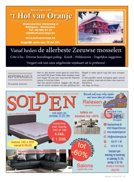 Editie Aalst 27 juni 2018