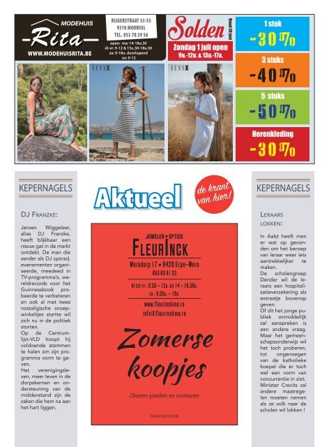 Editie Aalst 27 juni 2018